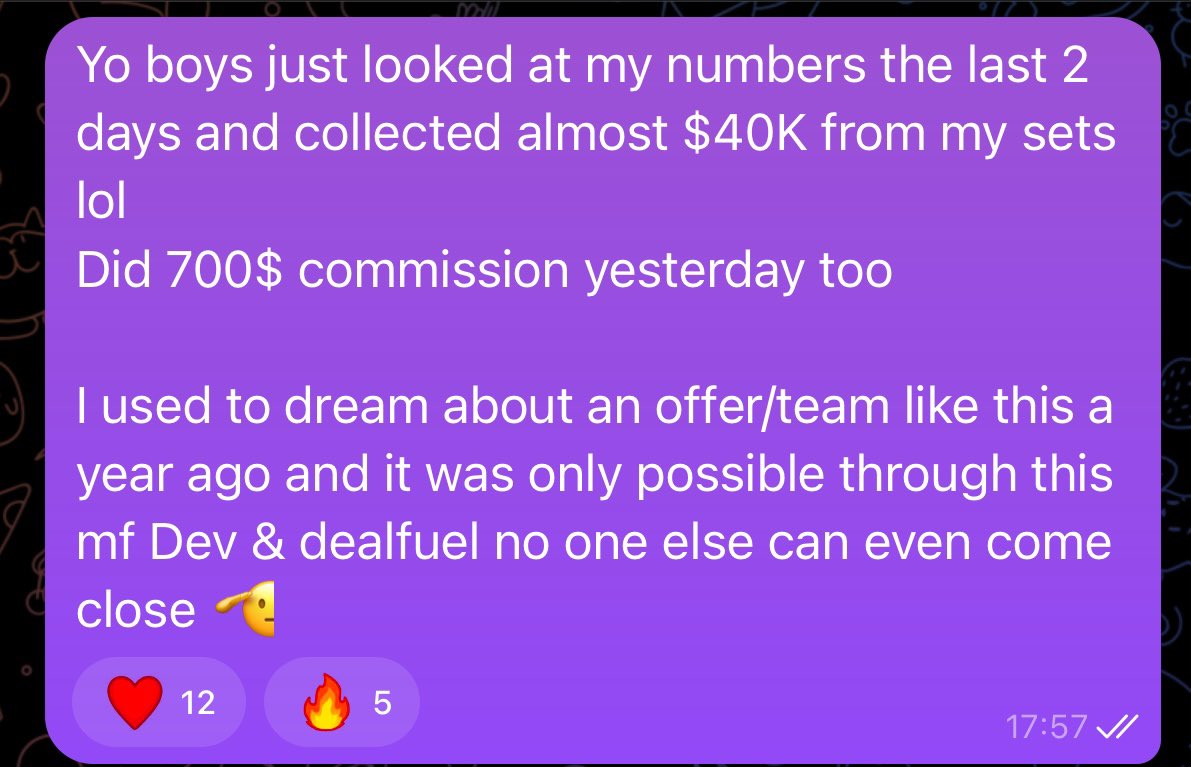 mihaichirca_'s tweet photo. First time opening twitter in a while and saw mfs talk shit ab dealfuel

Around 1y ago I was a random kid from eastern europe with nothing to my name looking to make some money

Now I'm literally top 0.2% earners in my country (can go band for band with politicians)

S/o Dev 🤙 https://t.co/FZrAu7ghhf