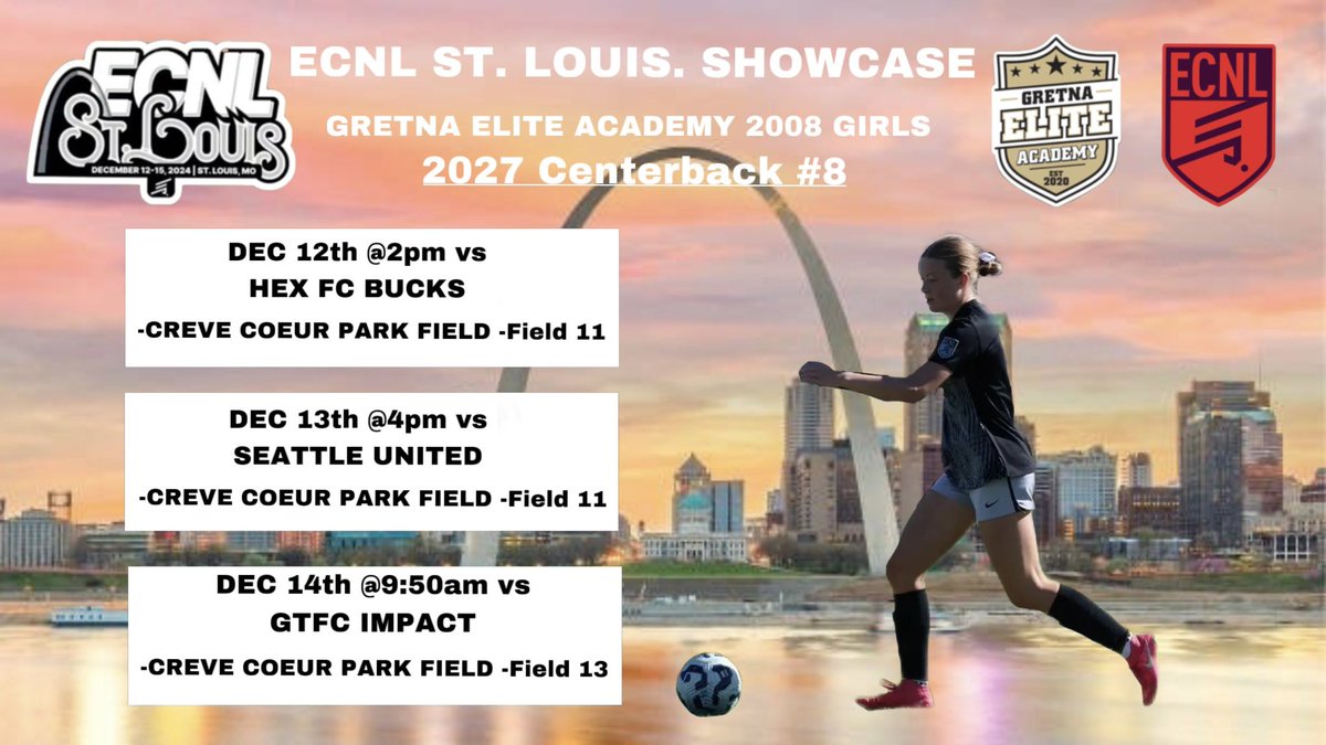 jsteuter2027's tweet photo. Almost that time! Come watch us play this upcoming weekend in St. Louis! 
@JonBrezenski @ImYouthSoccer @ussoccer @Gretna08ECNL @TopDrawerSoccer https://t.co/3cUJ908z3i