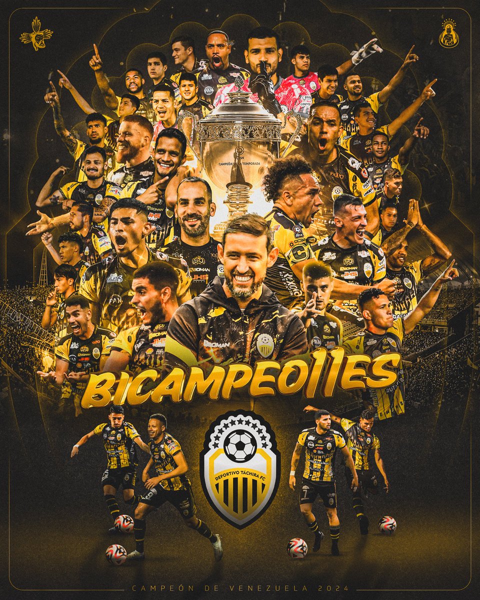 B1️⃣1️⃣CAMPEONES DE VENEZUELA 🏆

Celebren AURINEGROS, esto es para todos ustedes, lo sabemos sufrir y llegó el momento de festejar, LLEGOOOOOOÓ LA 1️⃣1️⃣🏆

¡ESTO ES TÁCHIRA! 💛🖤