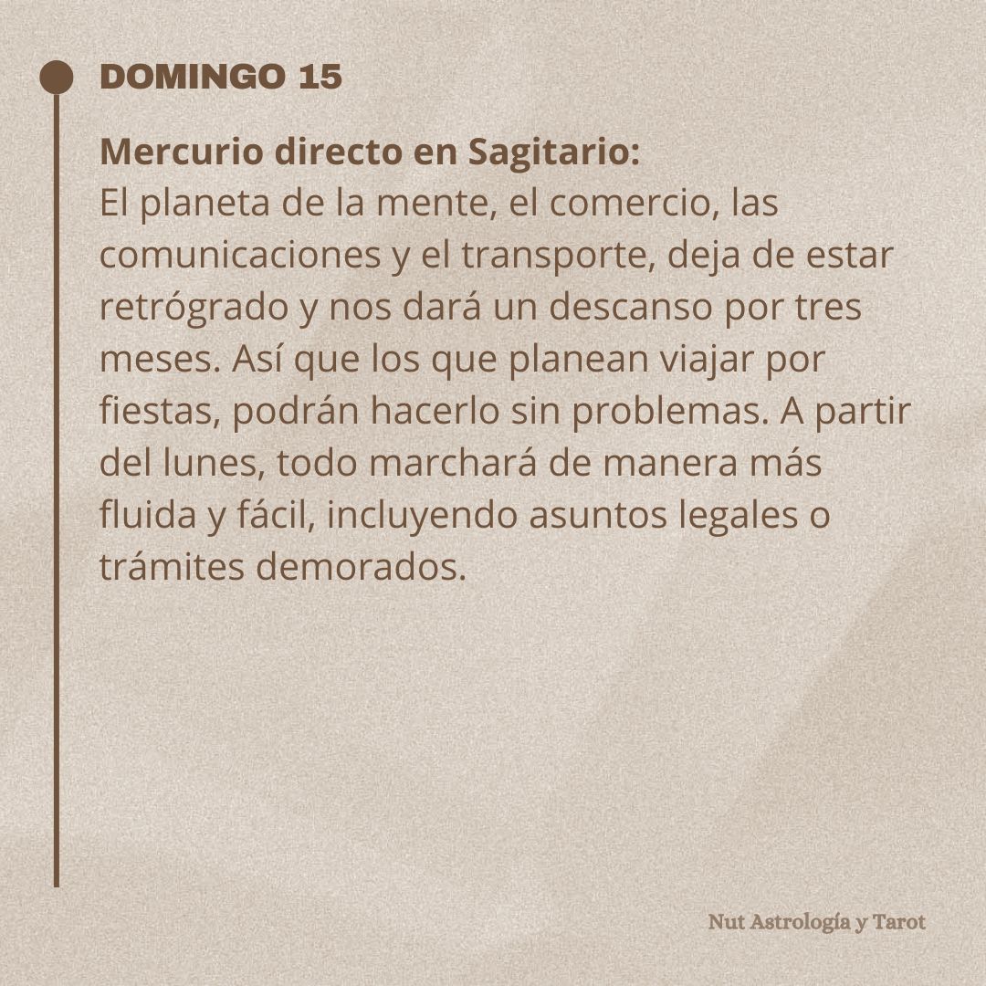 NUTastrologa's tweet photo. Domingo: Mercurio deja de estar #Retrogrado 
#astrologia https://t.co/fpcLLHl9Ga