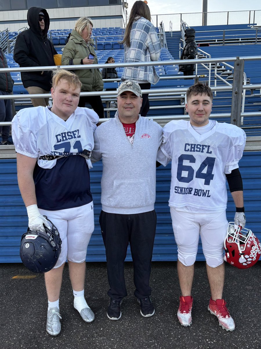 What an ABSOLUTE BLAST!!!

Coaching in the <a href="/NYCHSFL/">NYCHSFL</a> Sr. Bowl is one of my favorite things to do!  

I had an absolute blast working with some of the best athletes on Long Island this week. The level of talent on that field today was insane.  

The best part, I got to coach up