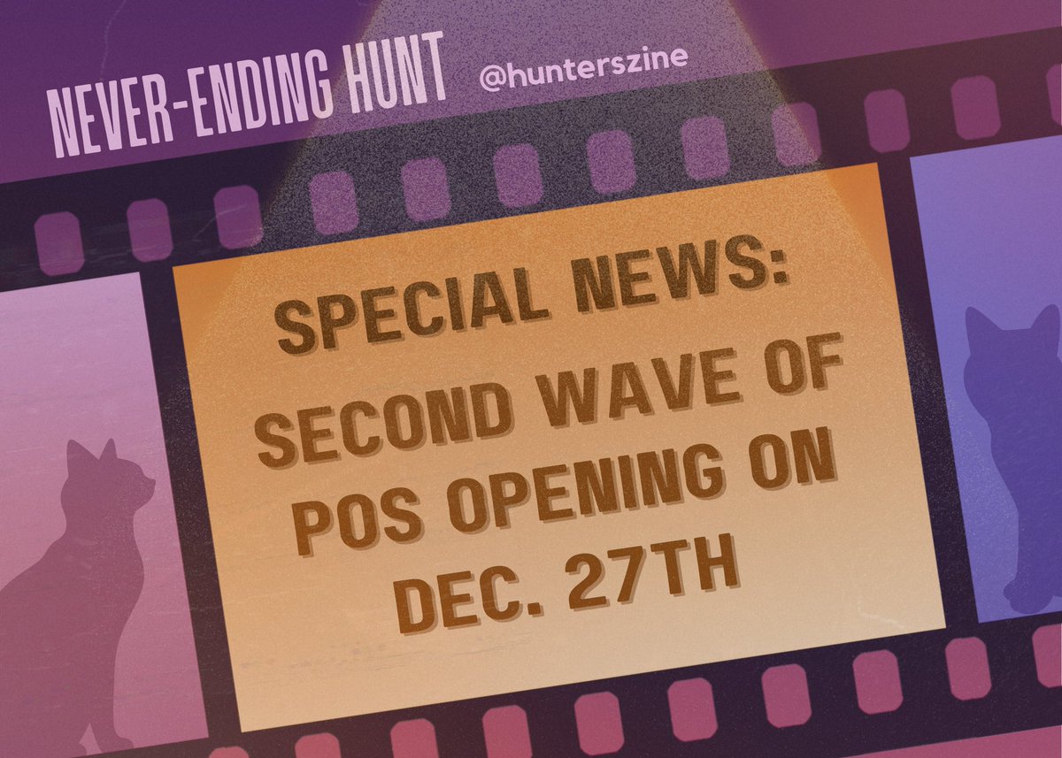 ✨SECOND WAVE ANNOUNCEMENT✨

We have heard your desire, seen your eagerness and have decided there will be a SECOND wave of pre-orders for Never Ending Hunt!

🗓️Opens December 27th

More info below, and we'll see you then Hunters✨

#hsr #HonkaiStarRail