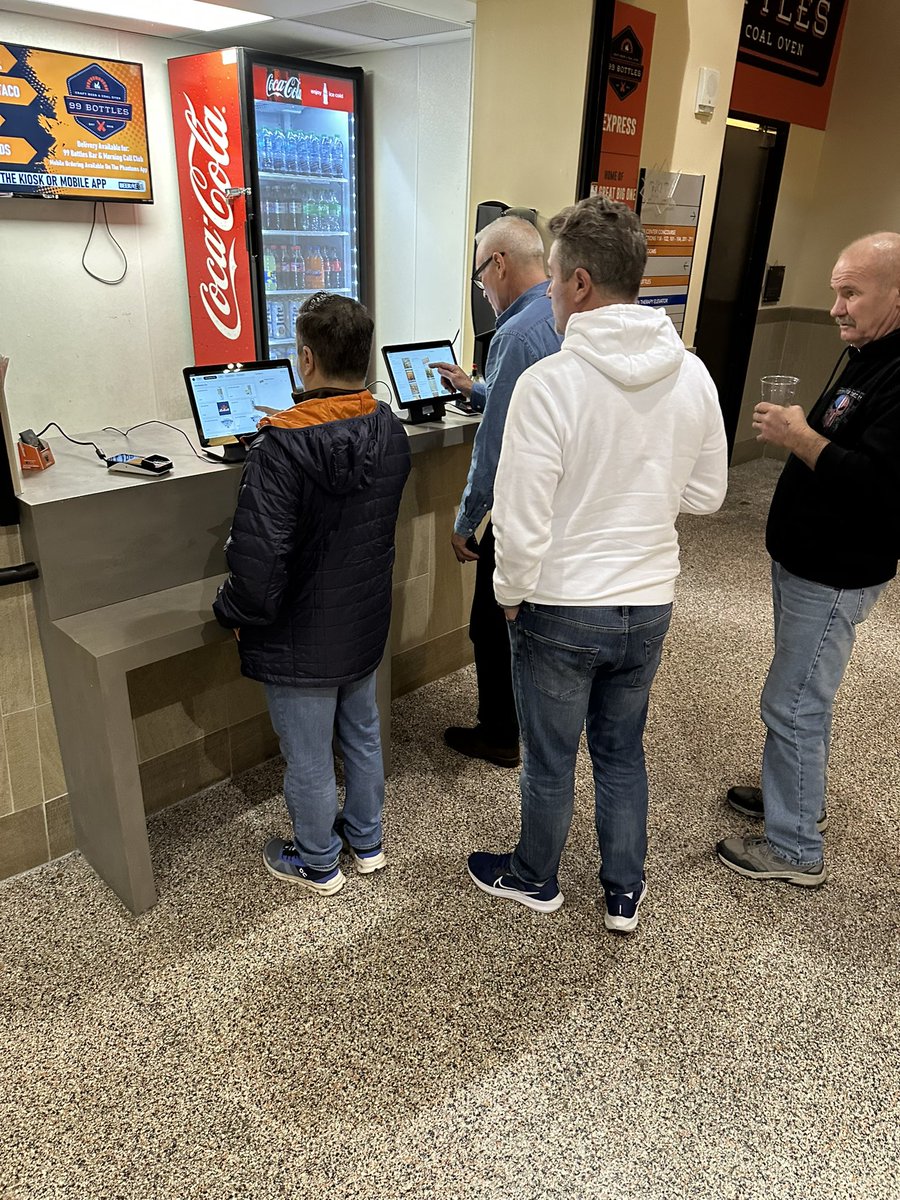 Shift4_Enzo's tweet photo. Stop by the PPL center in Allentown PA to place your self serving kiosk orders while watching your Phantoms. @SkyTabPOS @Shift4 #kiosk #Shift4#SkyTab. https://t.co/2Zp9U0Fhf1