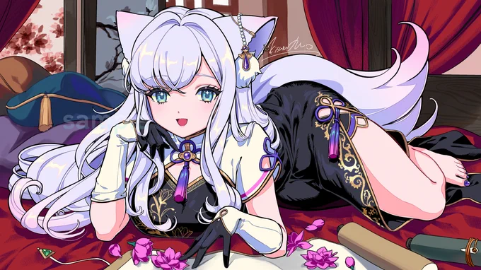 魔性の女A / 紫 今 (covered by 白雪みしろ)イラスト描かせていただきました 
