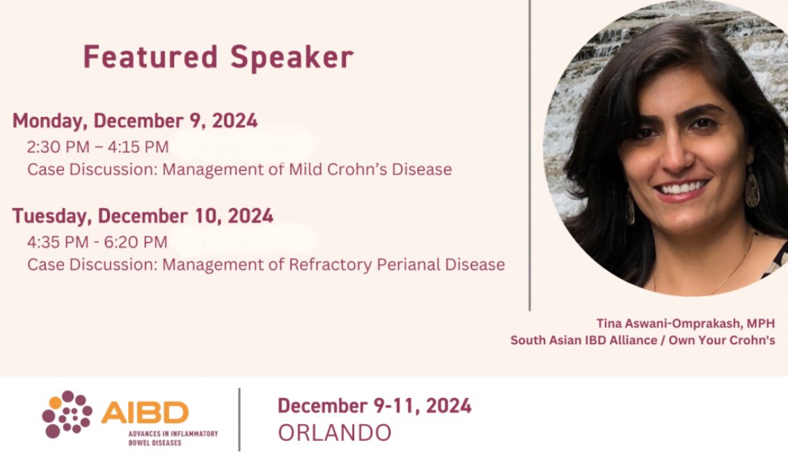ownyourcrohns's tweet image. #CCAwarenessWeek may have ended but #IBD education will continue 🙌🏽

Excited to have touched down in Orlando, FL, for #AIBD2024 ✈️ 

Thrilled to be speaking on 2 topics close to my heart:

♦️ Management of Mild Crohn’s Disease
♦️ Management of Refractory Perianal Disease