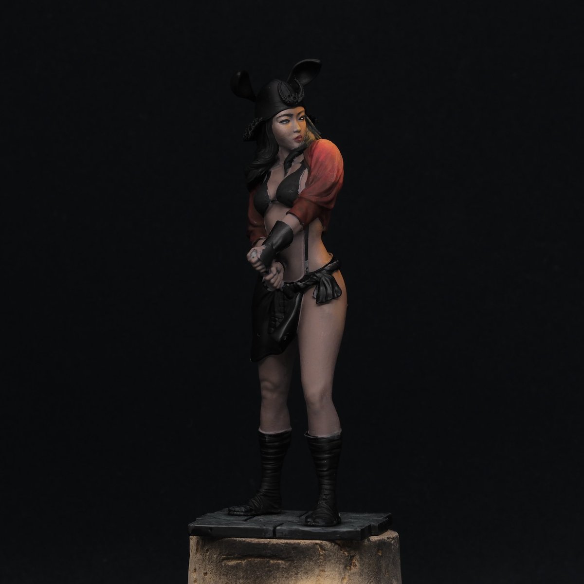yokaiminip's tweet photo. Samurai Girl - WIP 1
ファレホペイントコンテスト用開始です
まずはOSLの光源の当たり付け用に大まかに色付けをしました
方向性は良さそうなので、ここからまずは肌を塗っていきます
#マインドワークスタジオ #mindworkstudio #ファレホ #筆塗り #ミニチュア #wip #warmongers https://t.co/I6DZ4F7jKy
