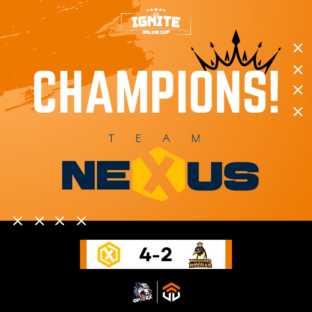 🎉 Campeões da AKL Ignite! 🎉
Parabéns ao time neXus Blue pela conquista! 🏆
👏 Jogadores: tonHayek, PDL, Vigarista e Faake
Vocês mostraram que são os melhores na arena! 🔥
#AKLIgnite #neXusBlue #CallOfDuty #Esports