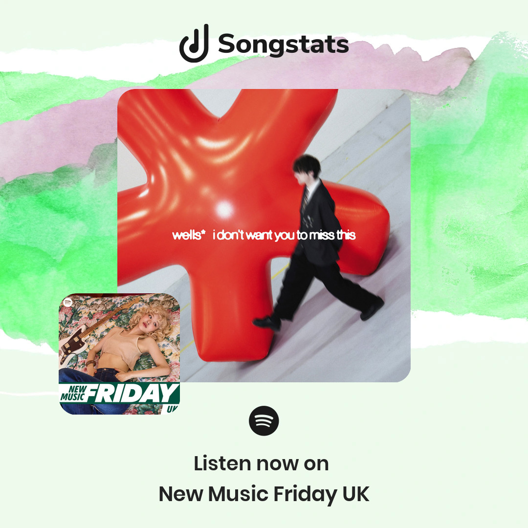 <a href="/Wellsasterisk/">𝓦𝓔𝓛𝓛𝓢*</a> Awww yes! "Lose My Lines" got added to the editorial playlist 'New Music Friday UK' with over 868K Followers on Spotify!