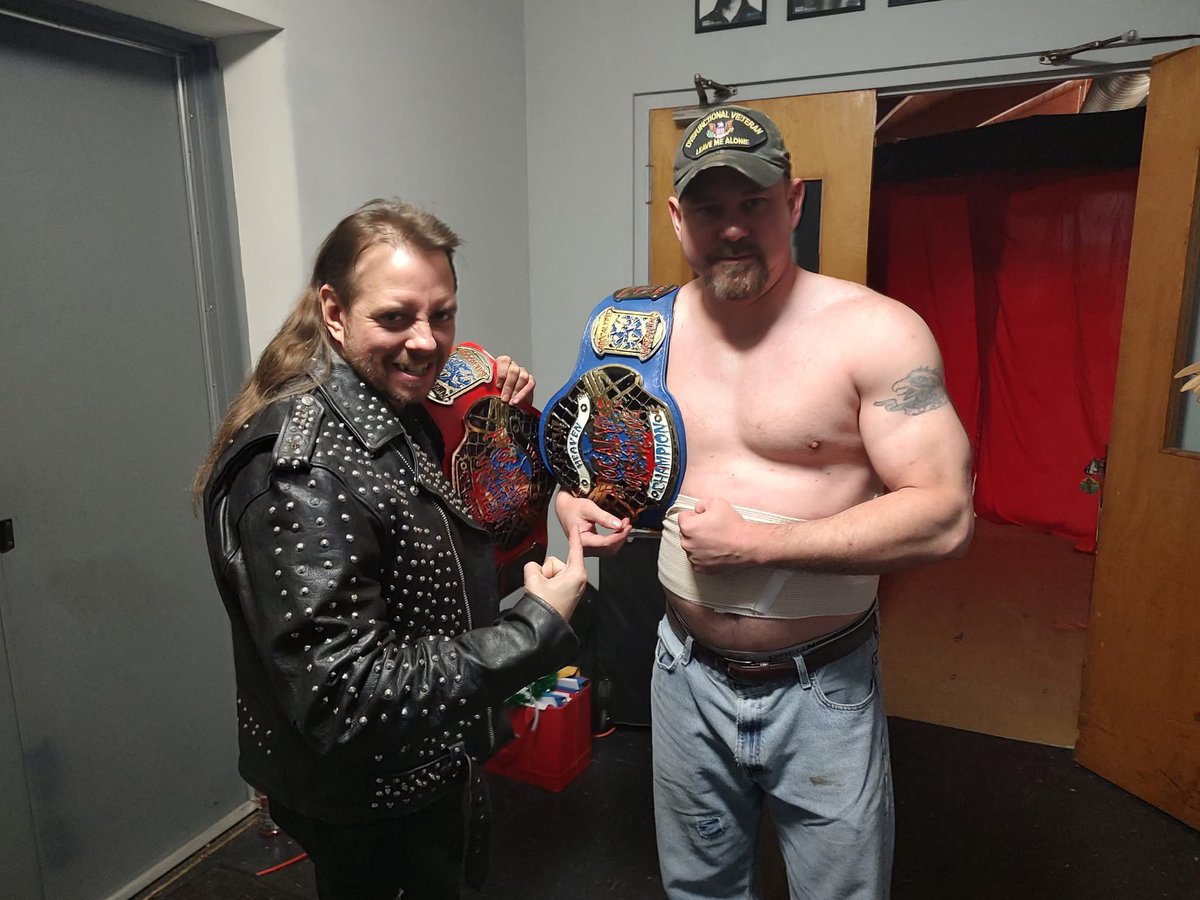 thesargecc's tweet photo. With HGPW Apocalyptic Hell Champion Rikki Roxx. I am the new HGPW Apocalyptic Heaven Champion. I am and always will be your Champion, Troopers! This is about us and this is OUR TIME! HURA! https://t.co/hDJZZS6TPr