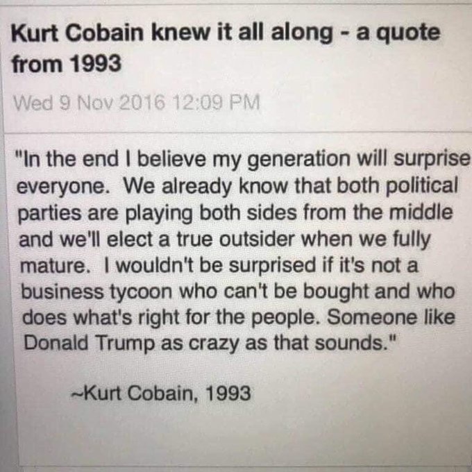 🔥Kurt Cobain knew it all along ! 🔥