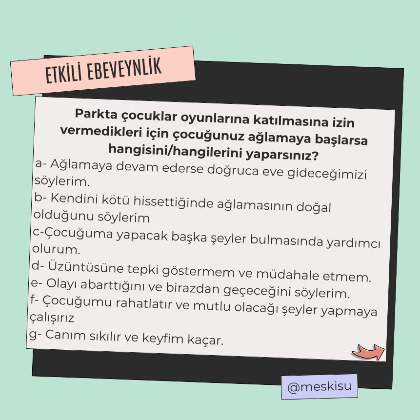 meskisu's tweet photo. Sizler hangi tepkileri gösterirdiniz?
Birlikte duygu sosyalleştirme tepkilerini inceleyelim. https://t.co/AeKh1M3kqG