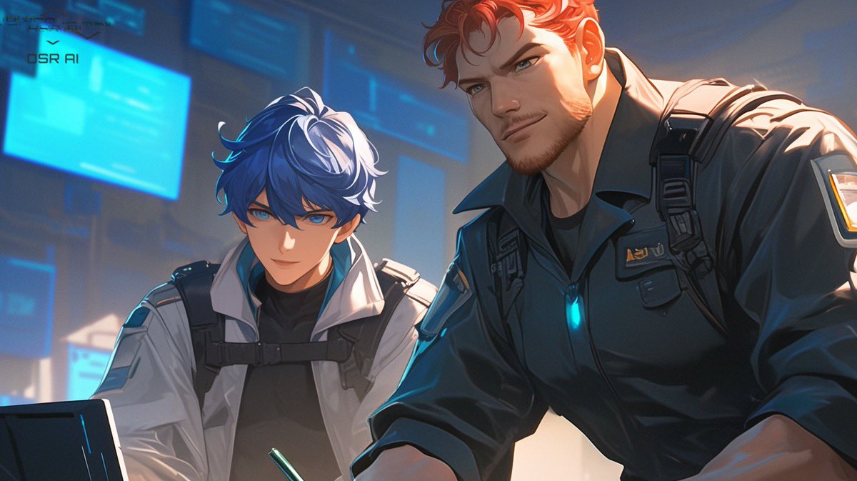 OSR_AI_87's tweet photo. #AI #AIart #Cytus #HolyKnight 
Holy Knight series of derivative works：
police detective https://t.co/2G9vqwJ0Og