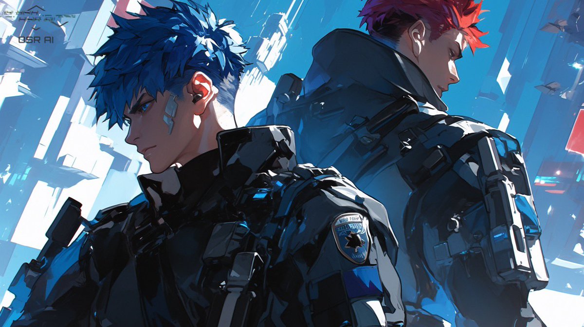 OSR_AI_87's tweet photo. #AI #AIart #Cytus #HolyKnight 
Holy Knight series of derivative works：
police detective https://t.co/2G9vqwJ0Og