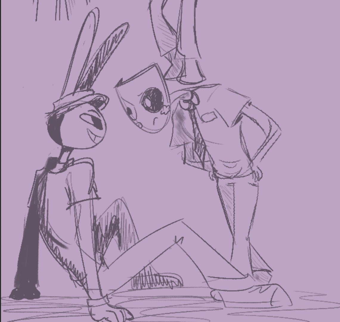 honniemuku's tweet photo. haha ribbun posting but I drew it in 5 minutes because I can’t do art run and they’re all manager gangle
#ribbunweek https://t.co/c4r8KONGSR