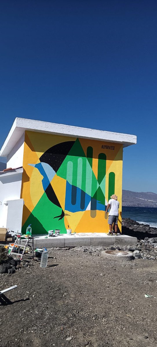 FeloCNFSN's tweet photo. Mural para el Festival AlpispaFest
(5m alto por 4,50m largo)
Arafo. Tenerife
“Alpispa y Cardón#
⬇️⬇️⬇️⬇️⬇️⬇️⬇️
https://t.co/TL1bNgSq7U https://t.co/CF2XDCLdU4
