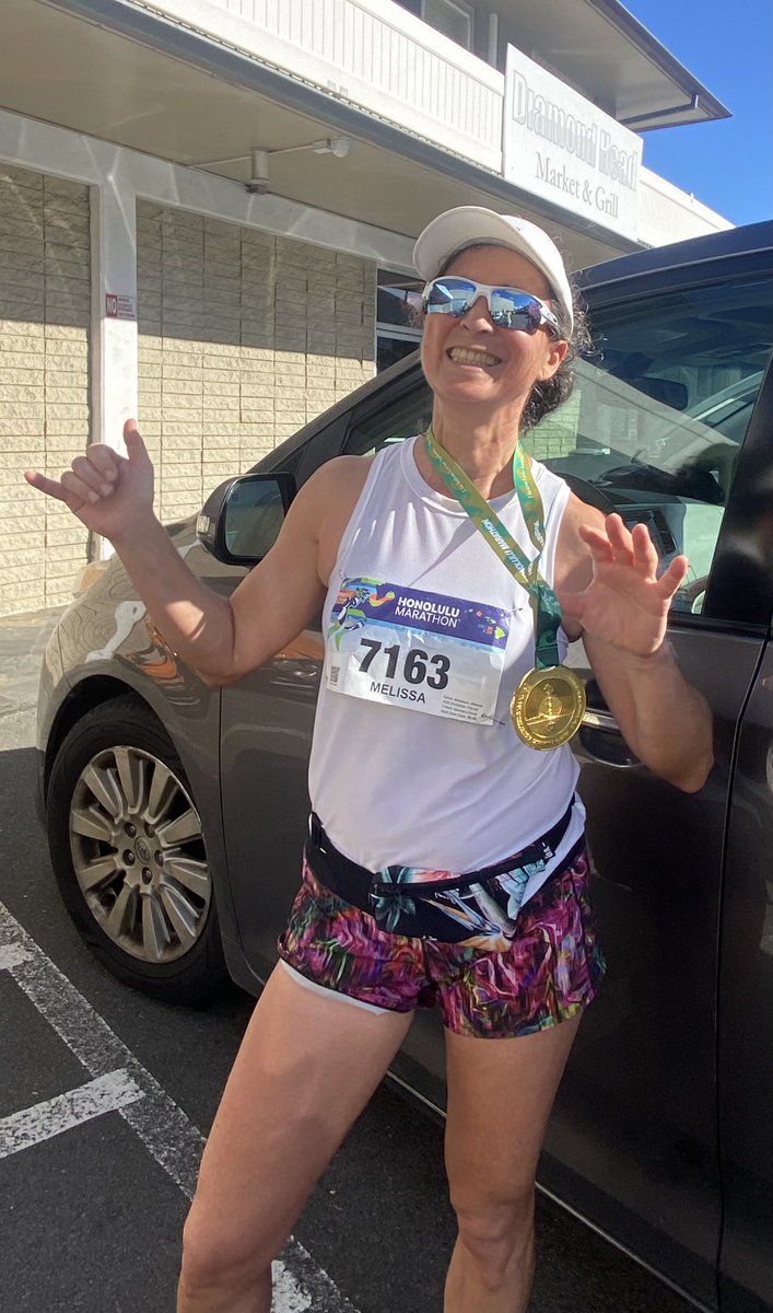 Christopher Gardner (@gardnerphd) on Twitter photo Dr Professor Dean Ms Marathon
My AMAZING wife, <a href="/DrMichelsonPhD/">Melissa R. Michelson</a>, just finished her 18th marathon in Honolulu this morning.
Awesome finishing time.
Looks fresh as a daisy?!
Crazy
🏃🏻♀️🏅 Dr Professor Dean Ms Marathon
My AMAZING wife, <a href="/DrMichelsonPhD/">Melissa R. Michelson</a>, just finished her 18th marathon in Honolulu this morning.
Awesome finishing time.
Looks fresh as a daisy?!
Crazy
🏃🏻♀️🏅