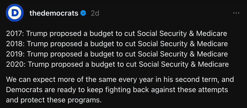 Never trust any politician who wants to steal our earned Social Security and Medicare benefits to line the pockets of Wall Street CEOs.