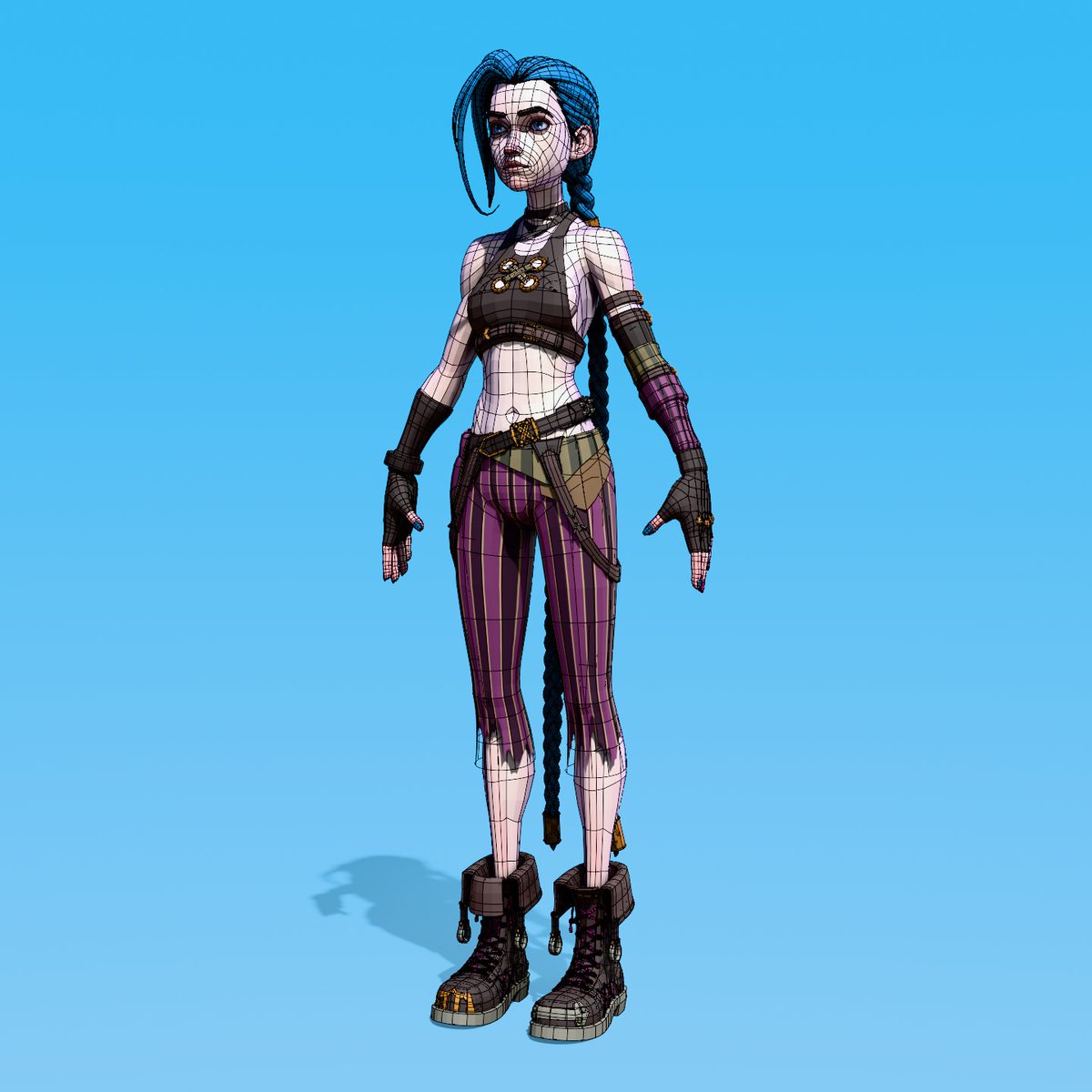 Hellomenopee's tweet photo. Box Model Everything!
#Blender3D #b3d #Arcane #Jinx #RiotGames #LeagueOfLegends #Art #3dart https://t.co/9KfUaQnl5V
