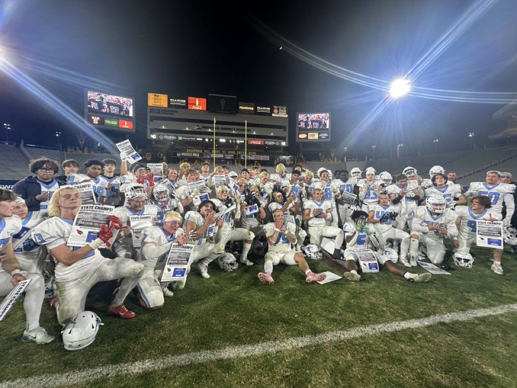 Jayden Thoreson (@jthor0224) on Twitter photo ⭐️4A STATE CHAMPIONS
⭐️14-0
⭐️33 total touchdowns
⭐️34-9 record in high school
Unbelievable season with a a special group of brothers! This goal was set four years ago when we stepped foot on campus! GO BOLTS ⚡️⚡️
<a href="/RodeSantaMaria/">Rode</a> <a href="/MicaMountainFB/">Mica Mountain Football</a> <a href="/bolts_athletics/">Thunderbolt Athletics</a> ⭐️4A STATE CHAMPIONS
⭐️14-0
⭐️33 total touchdowns
⭐️34-9 record in high school
Unbelievable season with a a special group of brothers! This goal was set four years ago when we stepped foot on campus! GO BOLTS ⚡️⚡️
<a href="/RodeSantaMaria/">Rode</a> <a href="/MicaMountainFB/">Mica Mountain Football</a> <a href="/bolts_athletics/">Thunderbolt Athletics</a>