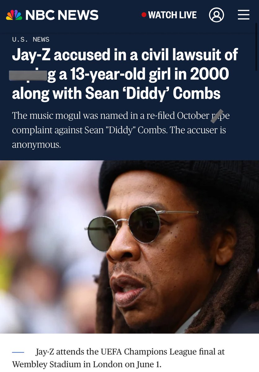 remember when Tony buzbee (the lawyer representing the victims in the diddy case) said that a "POWERFUL John Doe" sued his firm because he didn’t want his name in the diddy case? well, 2 weeks later Jay z is mentioned in the case…