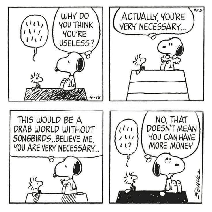 DailySnoopys's tweet photo. you're very necessary! https://t.co/yeYyVwo3zn