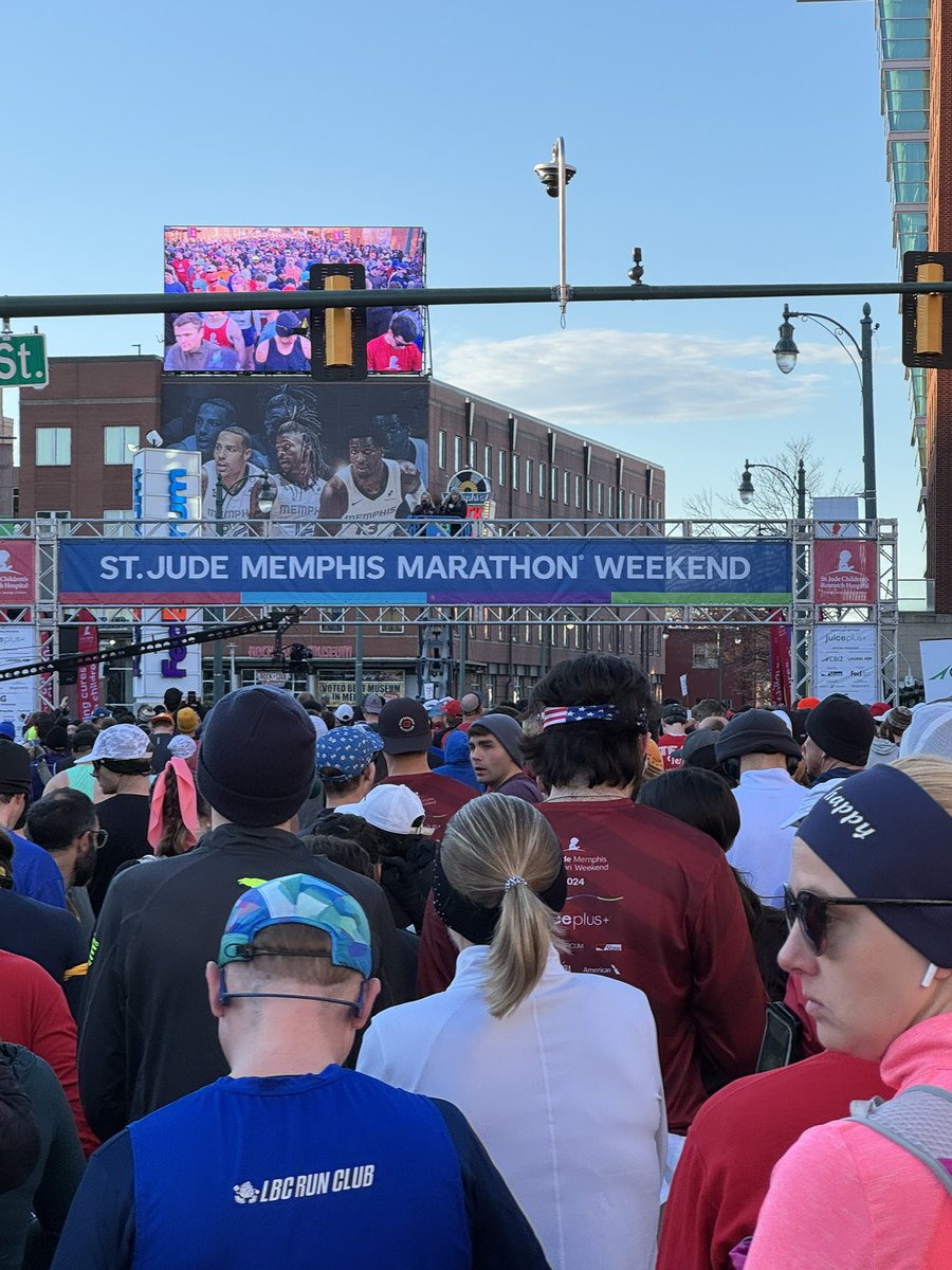 chasesnider's tweet photo. Another year running the @StJude Memphis Marathon Weekend as proud #StJudeHeroes! This race is a testament to the incredible community behind the mission—we even ran alongside @rookisaacman for part of the course (a true champion for the kids)! #ChaseRUNS https://t.co/iAIwV771Ei