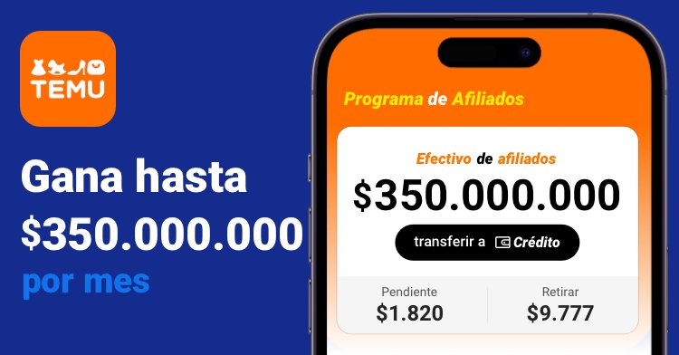 JANY0204's tweet photo. Haz clic en el enlace https://t.co/qb1U72tToX para unirte al ⭐️Programa de Afiliados de Temu⭐️. ¡Te esperan hasta 💰$350.000.000 al mes~! https://t.co/qNJ8g2L2RC