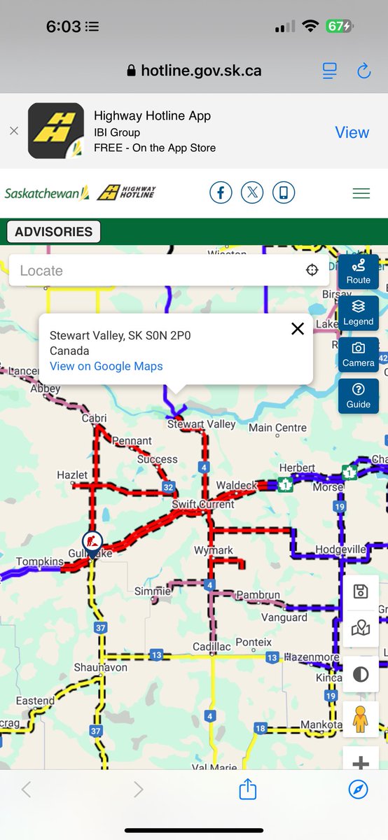 JustMeShelleyV's tweet photo. Highways are closed here and my son is working north of here . Always a worry for parents. #SaskStorm #winter https://t.co/EncoMD8N6f