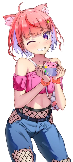 ぱるちゃんの侵略猫ぎゃうアイスください!#おえかき氷 #VCRGT絵 