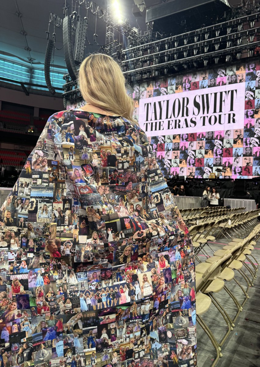 18 years of music and my life! Every song I’ve heard Taylor sing is on my dress tonight!

When I think of these songs, I think about us and the memories we made together. All those memories are on my cloak!🫶

#VancouverTSTheErasTour #TSTheErasTour <a href="/taylorswift13/">Taylor Swift</a> <a href="/taylornation13/">Taylor Nation</a>