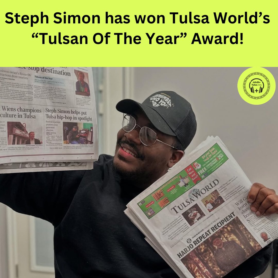 LinesTulsa's tweet photo. Steph Simon (@stephxsimon) has won Tulsa World’s
“Tulsan Of The Year” Award!
Follow the hashtag: #tulsalines
#StephSimon
#TulsaKing
#TulsaWorld
#TulsanOfTheYear
#Tulsa
#BlackWallStreet
#RapBlog
#HipHopBlog https://t.co/DoNUdKTawq