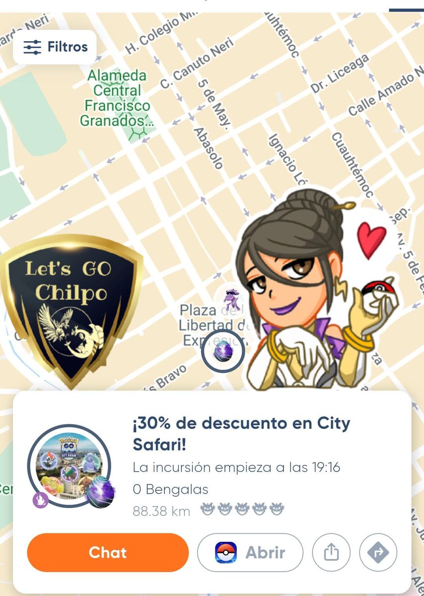Cur1ta's tweet photo. ✨#Regice✨‼️Shadow‼️
🇲🇽 ⚜️ Let's Go Chilpo ⚜️ 🇲🇽

⓵ Gʏᴍ 💙 Aᴛᴀϙᴜᴇ ➢ 7:16
🏟️ City Safari 
🪽 17.551285,-99.502170

༺ᴄᴅ᭄ Ꮯhιlραncιngο༻么
#PokémonGO #Chilpancingo #Chilpo #PokémonGoChilpancingo #PokémonGoMéxico #México https://t.co/AMet5RIOYS