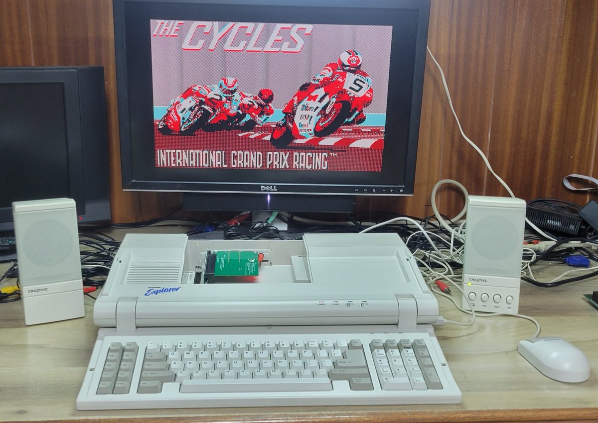 So testing with the PicoMem and Headstart Explorer. Disk functionality and Sound work. Memory extensions do not. This is a big help to this machine considering it only has one ISA slot.
#retrocomputing #msdos #headstartexplorer #doscember #picomem