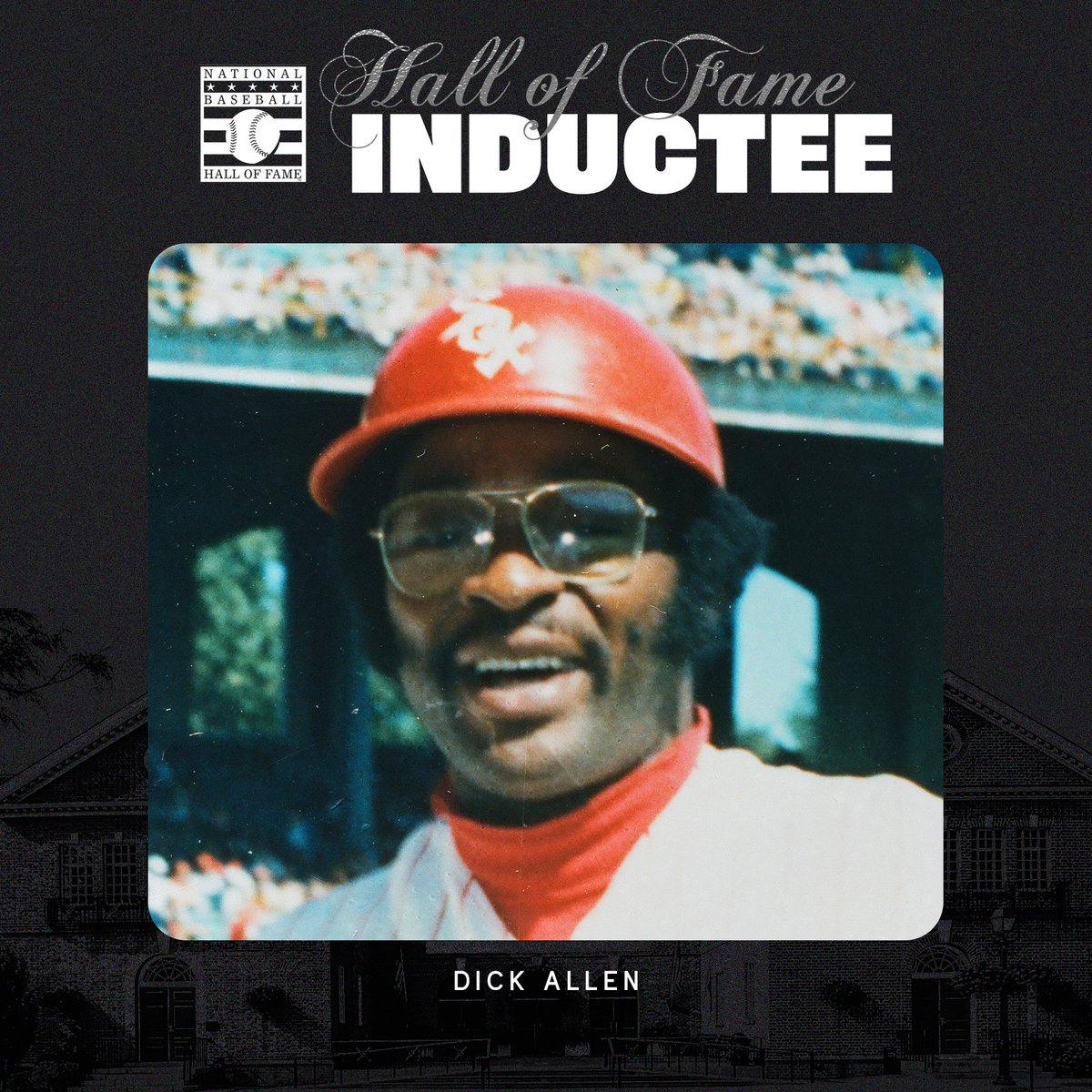 Legend ✨

Former Chicago White Sox Most Valuable Player Dick Allen, a seven-time Major League Baseball All-Star, has been elected to the National Baseball Hall of Fame by the Classic Era Committee.