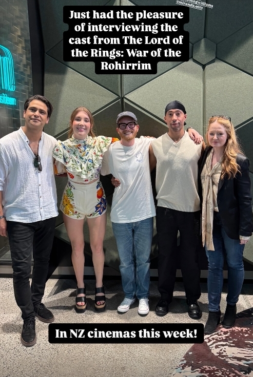 JuttaFreudig's tweet photo. #MusketeersEurope We have first photo of #LukePasqualino😍 #LucaPasqualino today in #Auckland #NewZealand voice cast of #TheLordOfTheRings #TheWarOfTheRohirrim - #Wulf #GaiaWise #Hera #MirandaOtto #Narrator
Interview by #MaiFM #RadioStation Auckland #TroyScott Source: gaiawise https://t.co/EvjoVEeRVU
