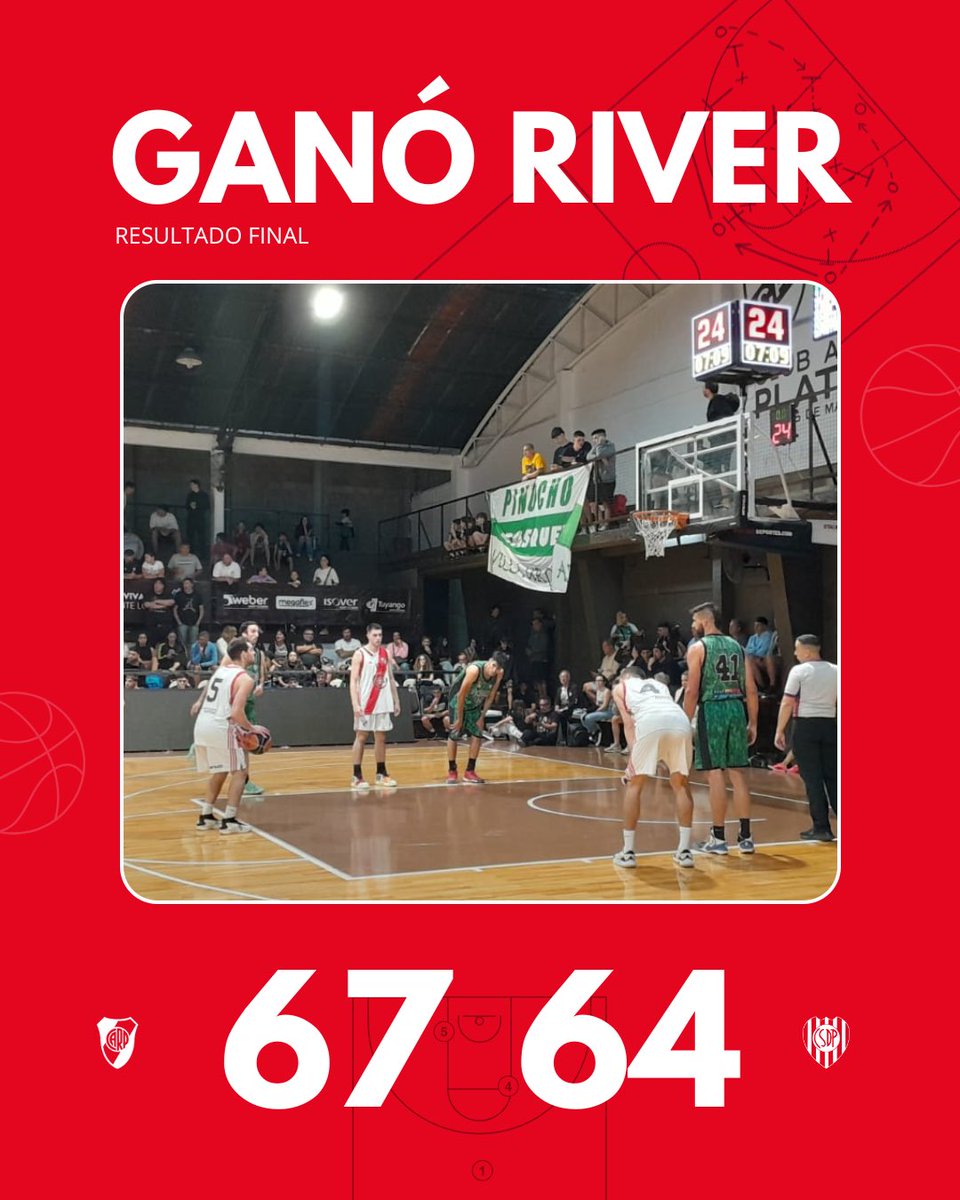 ¡GAAAANÓ RIVEEEER! 🤍❤️🤍

River Plate 67-64 Pinocho

🏆 El equipo fue el ganador de la conferencia Centro-Norte y jugará la final en busca del título de la Liga Metropolitana.