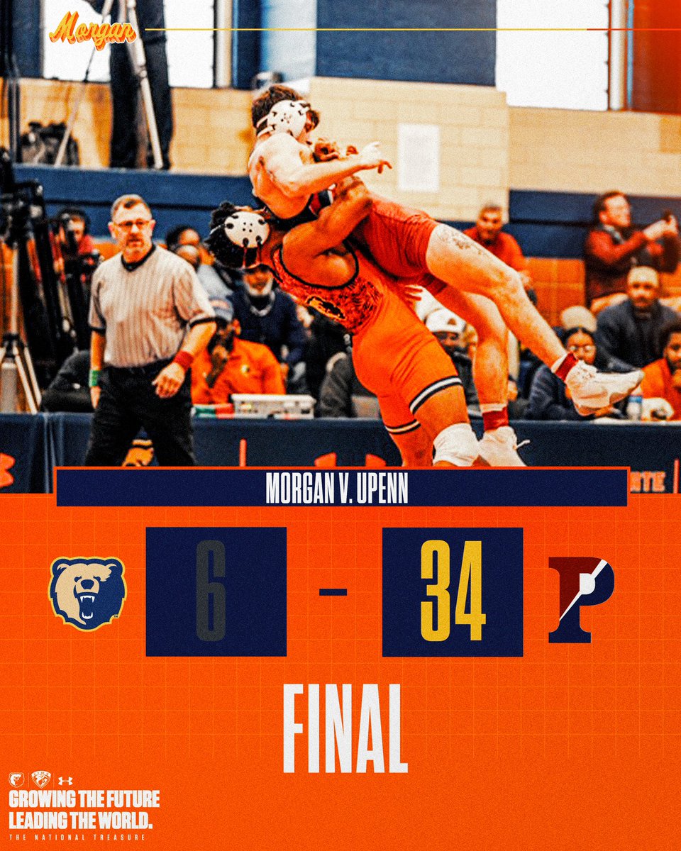 MorganStBears's tweet photo. ￼
🐻Bears Wrestle Through a Challenging Sunday Setback to Penn

▸▸ https://t.co/GCf7ir1sPB
￼📸 https://t.co/4ZIi3FIdYq

@EIWAwrestling | @UnderArmour 
#GoBears🔷 https://t.co/no4pqS80z4