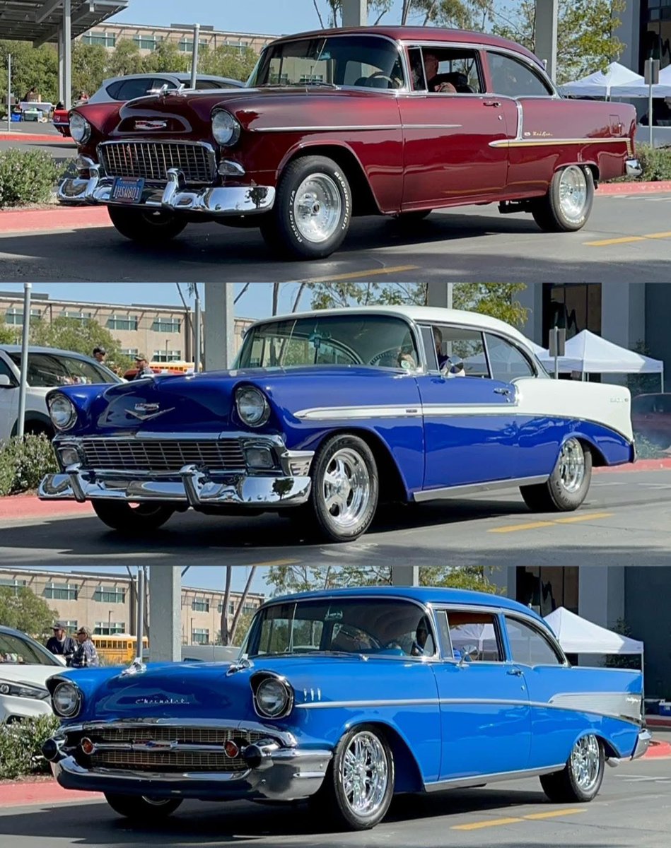 KevinsAutoChnl's tweet photo. The iconic Tri-Five Chevys #classic https://t.co/qwkX8hZ7nj