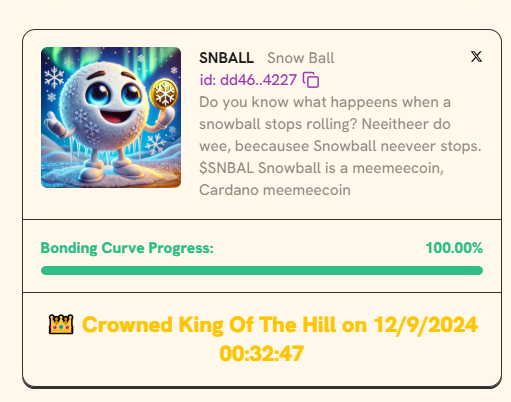 SnowBallADA's tweet photo. 🌨️❄️ The Snowball avalanche is coming to TapTools! 🚀
Bigger, faster, and unstoppable – $SNBAL is ready to roll and dominate the charts! Get ready to ride the frosty wave!
#SnowBall #SNBAL #TapTools #Avalanche #Cardano https://t.co/wCNTwTj2Ll