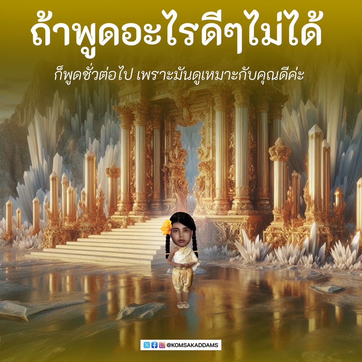 KomsakAddams's tweet photo. สวัสดีวันจันทร์ค่ะ https://t.co/qzW7JCob7I