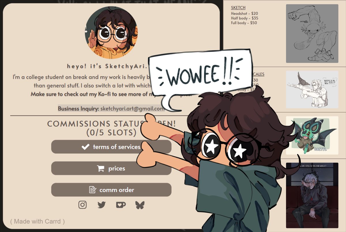 SketchyAri | COMMS OPEN! tweet media