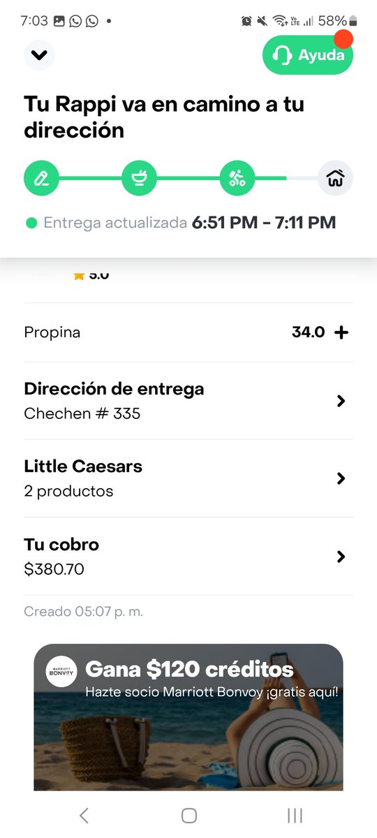 isabela87's tweet photo. @RappiMexico  2 horas esperando y quieren que me conforme don 34 rappicreditos 😒 y centro de ayuda no me da garantía de que si se vaya a entregar el pedido. Y así me tienen esperando 🙄 . Pésimo servicioo https://t.co/UYQYrpjFGf