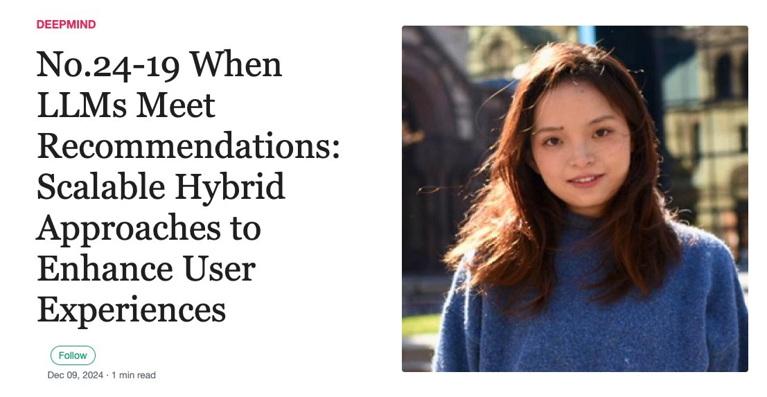 Ruihong Qiu (@ruihongqiu) on Twitter photo Today, we are very happy to have Jianling Wang from Google DeepMind to give a fabulous talk on "When LLMs Meet Recommendations: Scalable Hybrid Approaches to Enhance User Experiences" (uq-ds-seminar.github.io/llmrec-jianlin…) at the data science seminar <a href="/UQSchoolEECS/">UQ School of EECS</a> Today, we are very happy to have Jianling Wang from Google DeepMind to give a fabulous talk on "When LLMs Meet Recommendations: Scalable Hybrid Approaches to Enhance User Experiences" (uq-ds-seminar.github.io/llmrec-jianlin…) at the data science seminar <a href="/UQSchoolEECS/">UQ School of EECS</a>