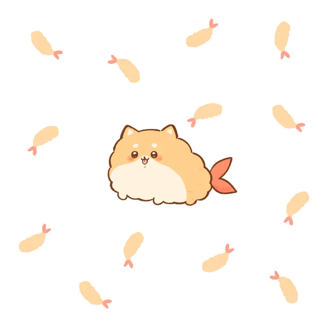 えびふらいいぬ#illustration 