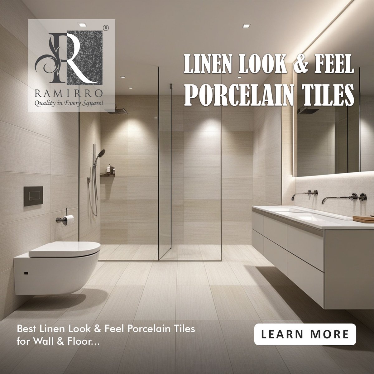 ramirroceramica's tweet photo. Best Linen Look &amp; Feel Porcelain Tiles for Wall &amp; Floor 
 
#linen #linenlooktile #porcelaintiles #neutralshades #texturedfinishes #matttiles #glossytiles #wallapplication #floorapplication #commercialspace #tilesize #patternideas #themeparing #expoter #exporttiles https://t.co/UIxBSZg49U