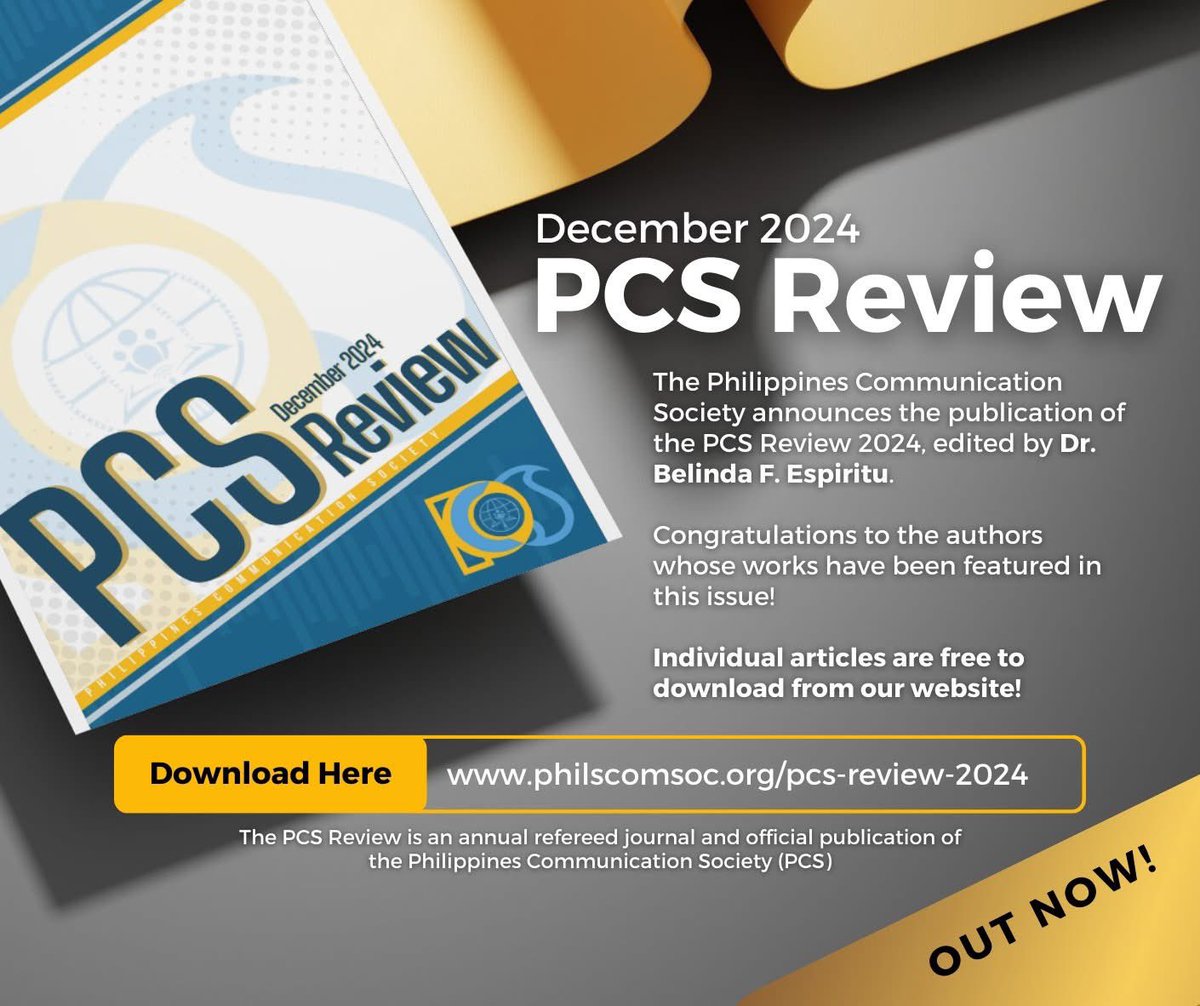 philscomsoc's tweet photo. The 2024 PCS Review is out!
Download articles through our website: https://t.co/982gaegHof https://t.co/o8uOuk5RVA