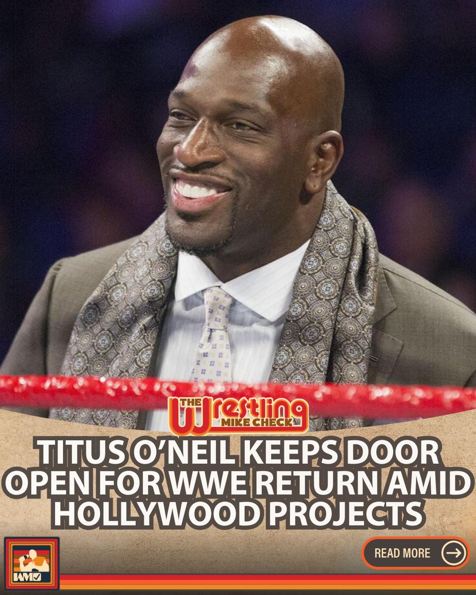 WrestlingMCheck's tweet photo. Titus O’Neil, while thriving in Hollywood and philanthropy, hasn’t closed the door on a WWE return. Speaking on The Business of the Business podcast, he shared that he’d consider wrestling again if the right opportunity arises.
#TitusONeil https://t.co/2OWaFLXBiS