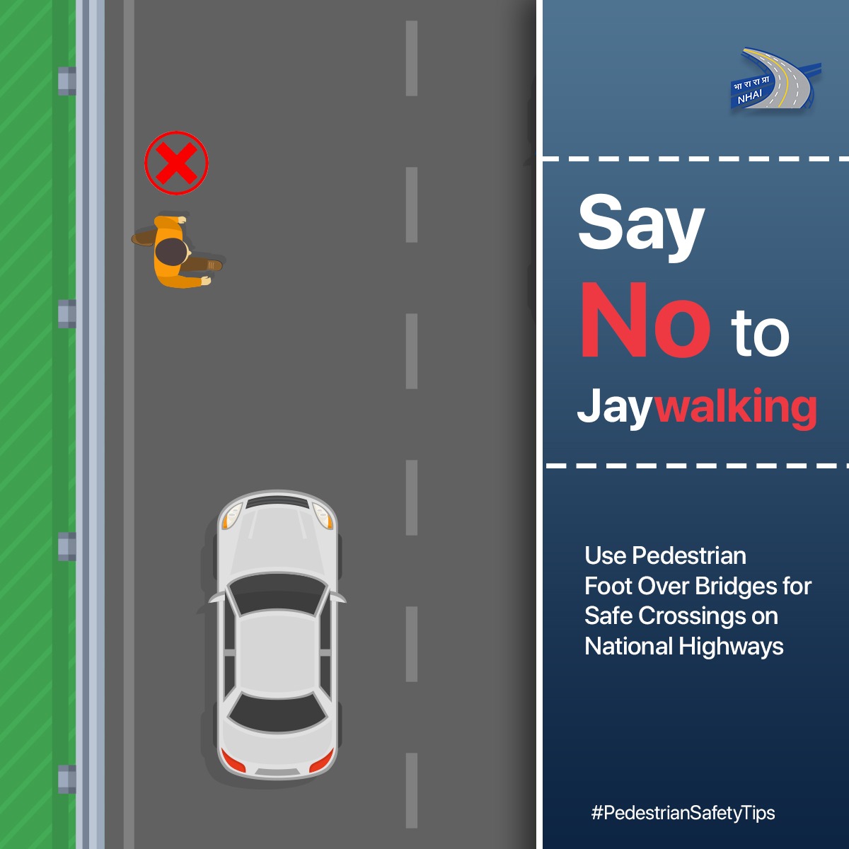 ssrmdu's tweet image. Jaywalking on National Highways poses a significant safety risk. Stay safe and always cross using the designated pedestrian foot over bridges.

#bzybee #roadsafety #madurai #uthangudi #9790011341