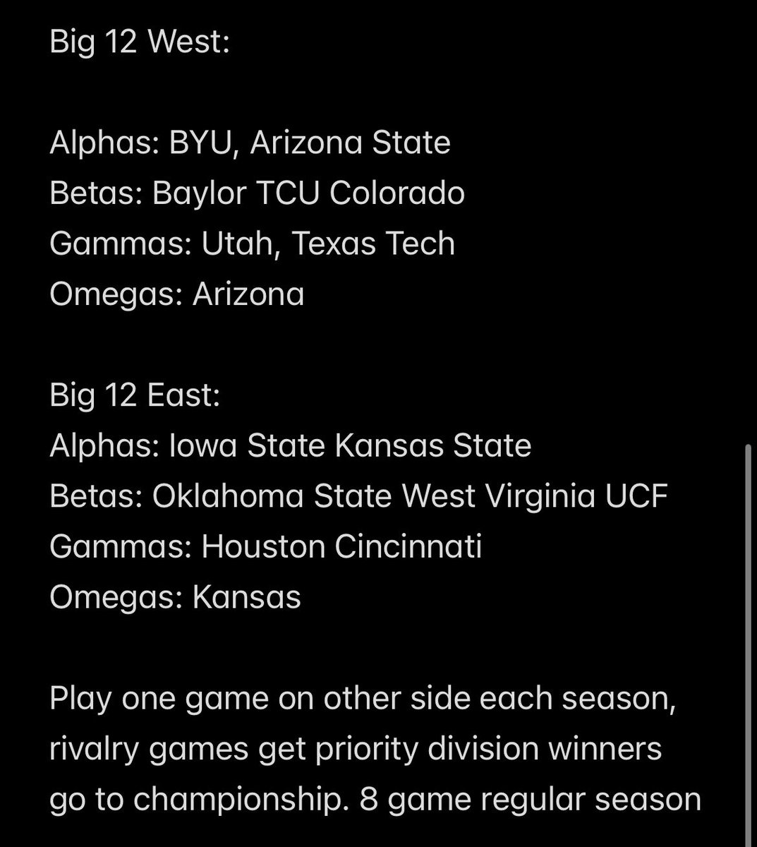 Ben_Anderson37's tweet photo. Can someone please explain why this isn’t a thing to make sure everyone in each conference plays a similar schedule? Shouldn’t have Georgia playing 4 historical Alphas while Texas plays 1. #CFP2024 #CollegeFootball https://t.co/NYUMOgRf3z