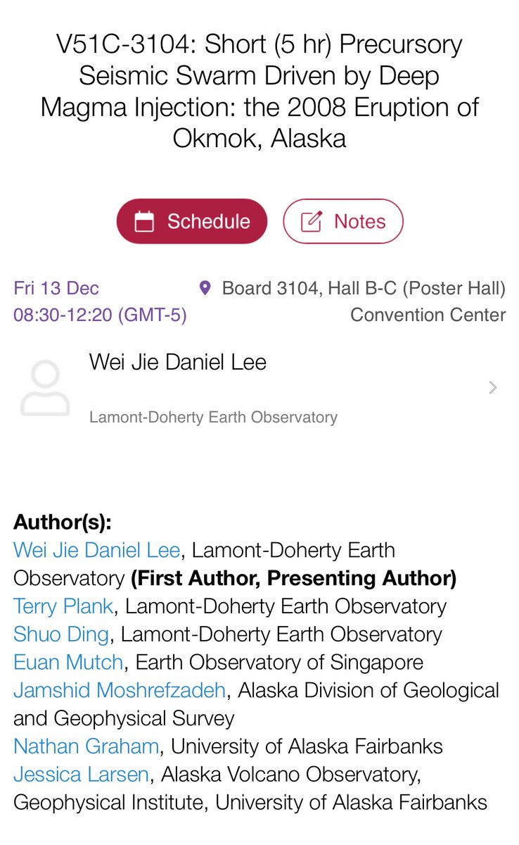 First AGU and excited! Happy to chat with people about diffusion chronometry and melt inclusion barometry, and how we can link them to geophysical monitoring!